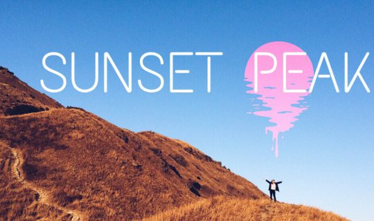 Cover SUNSET PEAK: This Winter, Give me a Day to Hike & Enjoy the Sunset a...