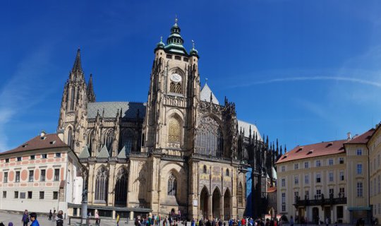cover Prague Castle, Golden Lane, and ending at the Charles Bridge