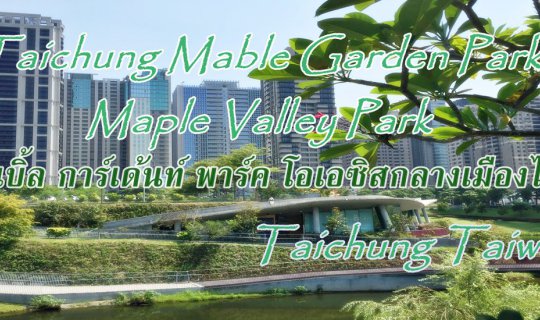 cover เมเบิ้ล การ์เด้นท์ พาร์ค โอเอซิสกลางเมืองไทจง :: Taichung Mable Garden Park  หรือ Maple Valley Park. Taichung Taiwan.