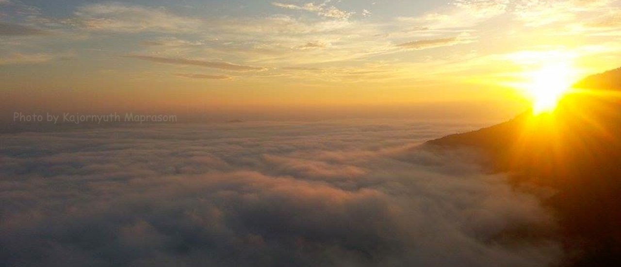 cover The photos from the South of Thailand: Khao Rang Kieb, Nam Tok Sai Khao national park with Sai Khao Foggy Sea which is very attractive