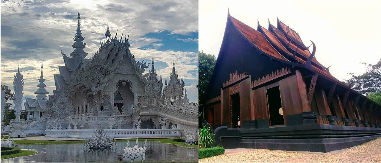 cover วัดร่องขุ่น & พิพิธภัณฑ์บ้านดำ, White & Black in Chiang Rai