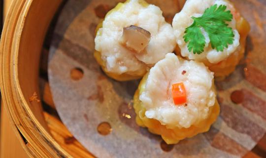 cover Enjoying variety of dim sum at China Table restaurant
