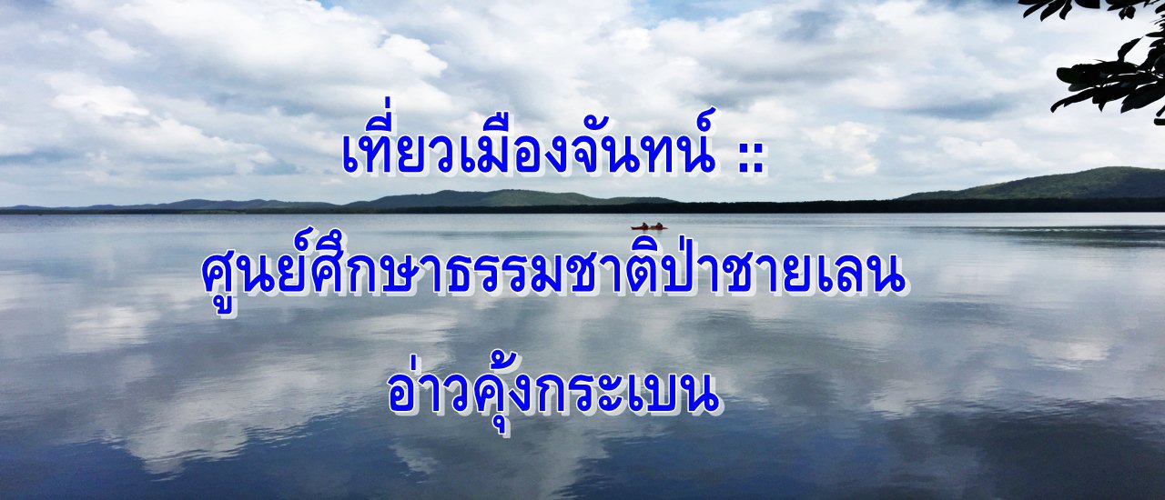 cover เที่ยวเมืองจันทน์ :: ศูนย์ศึกษาธรรมชาติป่าชายเลน อ่าวคุ้งกระเบน