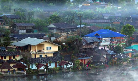 cover #Life For Travel#Mae Moei - Ban Rak Thai, The way to the beautiful mountains by driving along  Western boundary