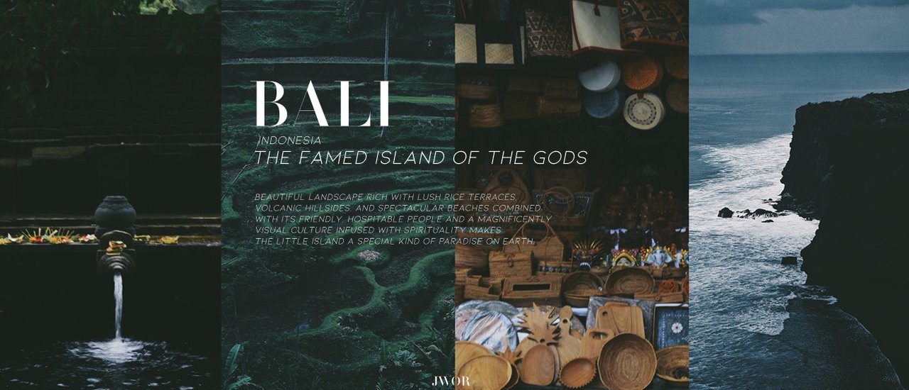 cover BALI,  INDONESIA : THE FAMED ISLAND OF THE GODs : ที่นี้ บาหลี อินโดนีเซีย