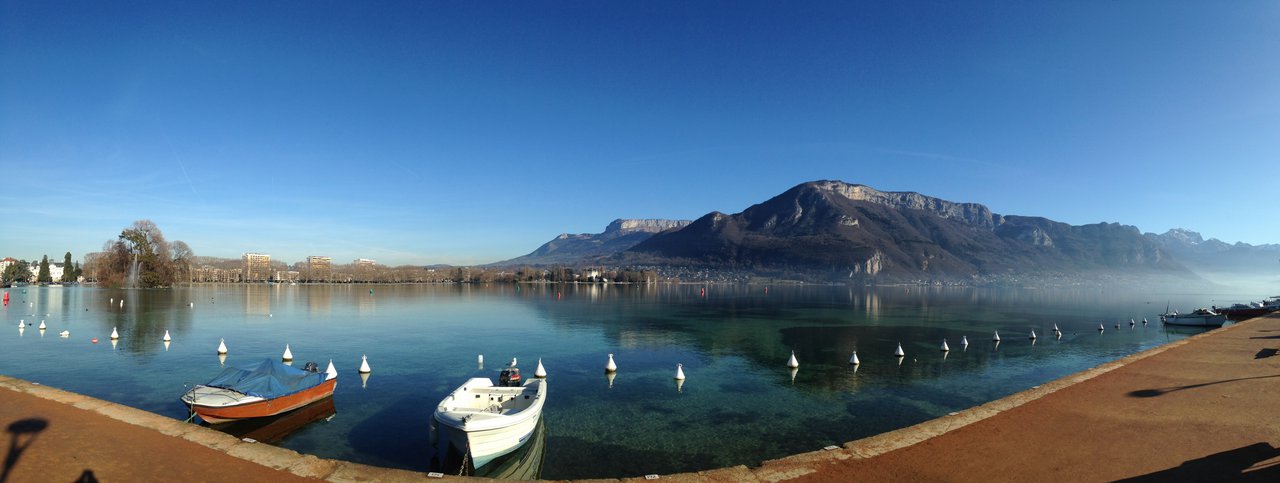 cover This is not a lake, it is a painting. Taking a break at Annecy and it is great!!!