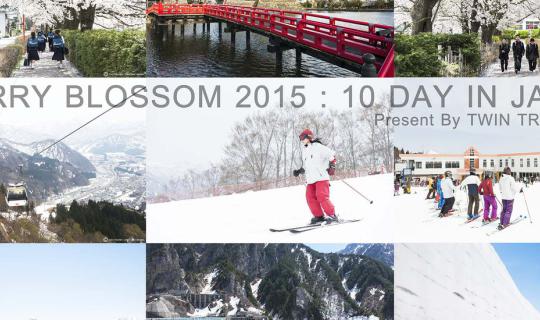 cover CHERRY BLOSSOM 2015 10 DAY IN JAPAN พาเที่ยวสถานที่ที่น่าสนใจ พิเศษสุดกับ Snow Wall ที่ Japan Alps และ Gala Yuzawa.