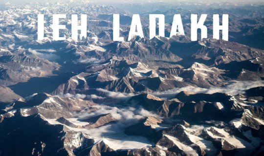 Cover Between the way, In Leh, India...