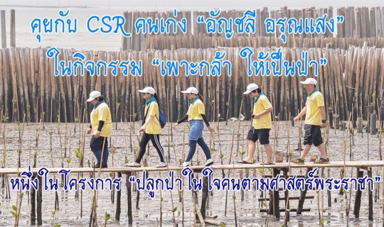 cover คุยกับ CSR คนเก่ง “อัญชลี อรุณแสง” ในกิจกรรม “เพาะกล้า ให้เป็นป่า” หนึ่งในโครงการ “ปลูกป่าในใจคนตามศาสตร์พระราชา”