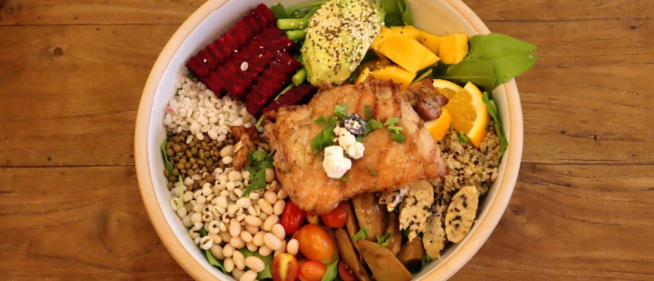 cover OH KA JHU, ORGANIC SALAD AND HEALTHY GOODIES