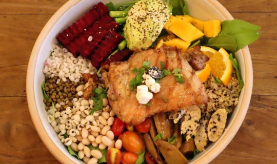 cover OH KA JHU, ORGANIC SALAD AND HEALTHY GOODIES