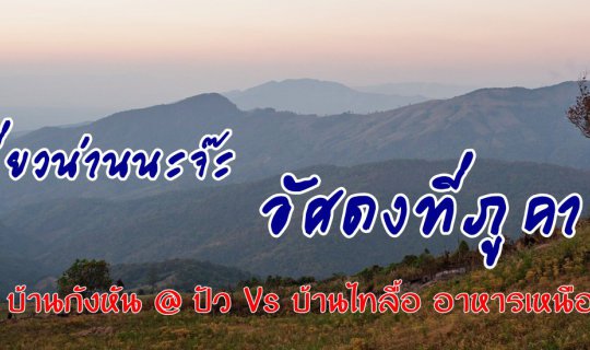 cover เที่ยวน่านนะจ๊ะ :: อัศดงที่ภูคา บ้านกังหัน @ ปัวคอตเทจ Vs ร้านบ้านไทลื้อ อาหารเหนือ