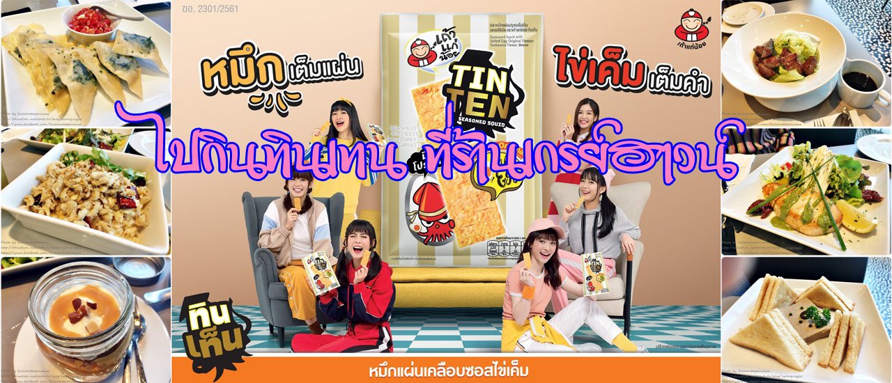 cover ไปกิน "หมึกแผ่นทินเทน"  ที่ร้านเกรย์ฮาวน์ @Groove Central World