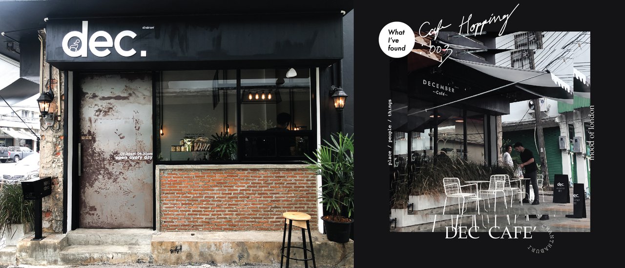 cover คาเฟ่น้องใหม่ สไตล์ เรียบ เท่ เหมือนเดินอยู่แถวลันดั้น (ลอนดอนน) กับ DECEMBER CAFE