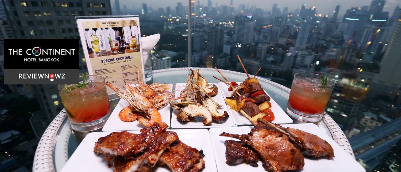 cover BBQ. Buffet และ Free Flow Red Bull & Bangkok Vodka Cocktail ริมสระน้ำชั้น 37 ที่ H2O @ The Continent Hotel