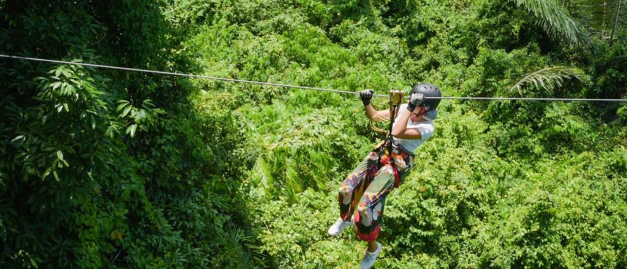 cover Zip Lining at Tree Top Adventure Park - Thailand Day 3