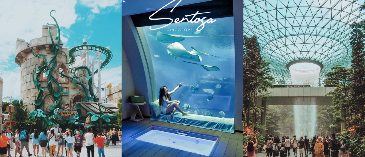 cover Exploring a Super Fun Island & Watching Fish while Sleeping in the Aquarium at Sentosa 【Singapore 3 Days & 2 Nights Trip】