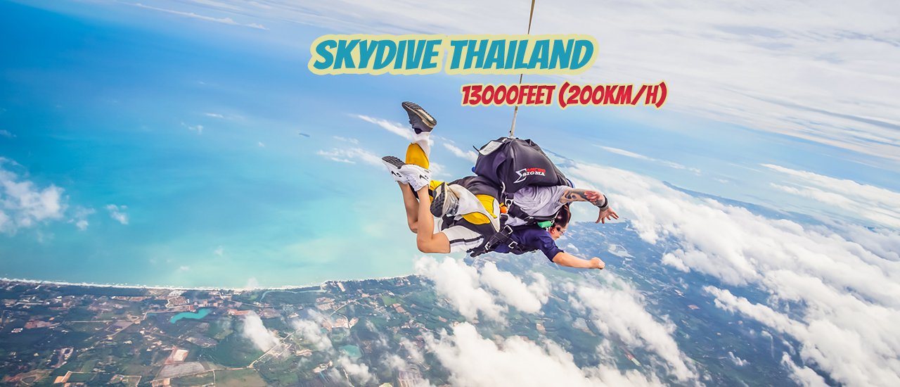cover Skydive Thailand: A Parachuting Out of the Plane Experience (From the Altitude of 13,000 Feet)