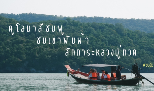 cover "ล่องเรือดูโลมาสีชมพู 🐬 ชมความงามของเขาหินพับผ้า สักการะขอพรหลวงปู่ทวด ที่เกาะนุ้ยนอก"