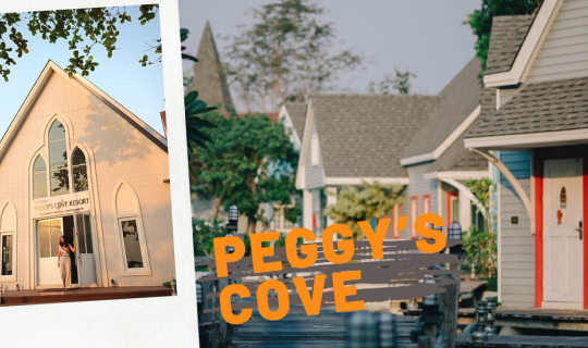 Cover Life is so happy at Peggy's Cove Resort...