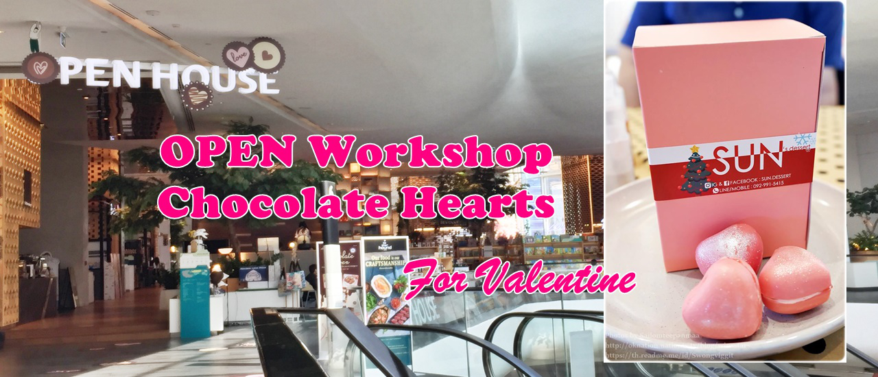 cover OPEN Workshop Chocolate Hearts For Valentine