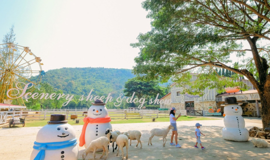 Cover พาเด็กให้อาหารแกะชิว ๆ ที่ The Scenery vintage Farm สวนผึ้ง (เดอะซีน...