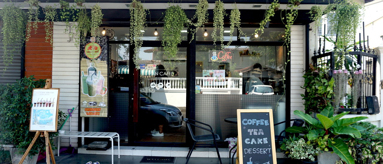 cover VAN CAFFE ร้านคาเฟ่สไตล์มินิมอล ย่านรามคำแหง