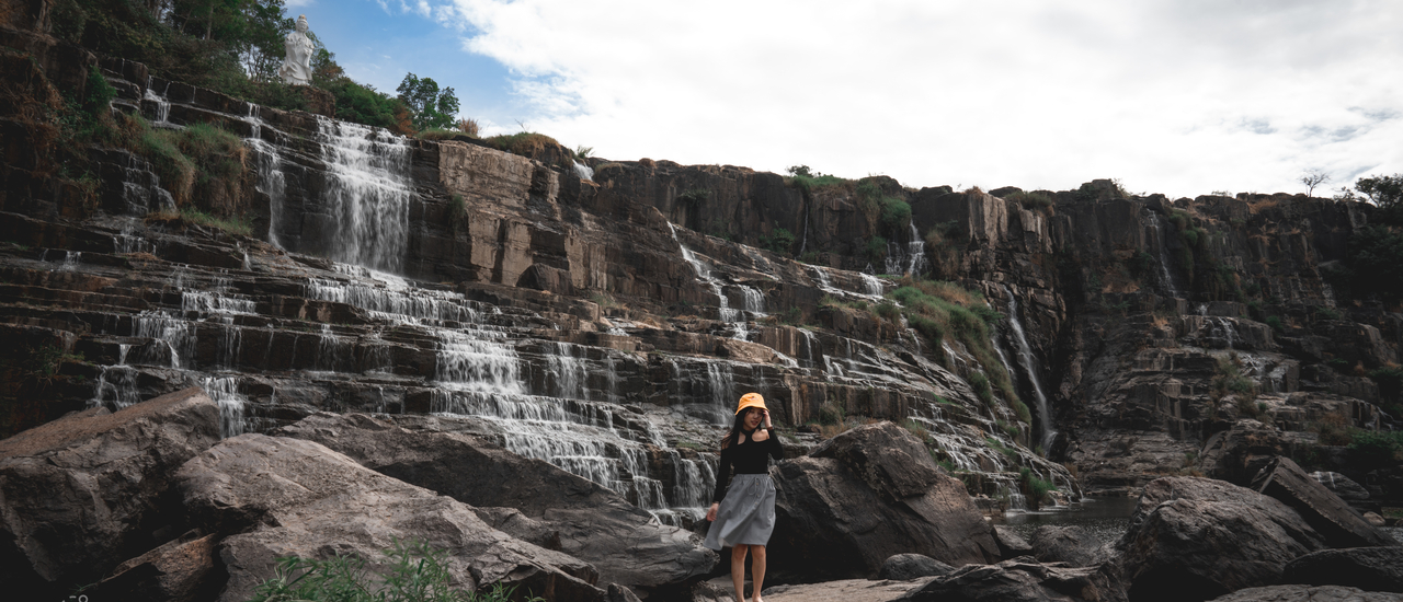 cover Pongour Falls หรือน้ำตกฟงกัว น้ำตกที่สวยงามที่สุดใน Dalat, เวียดนามใต้