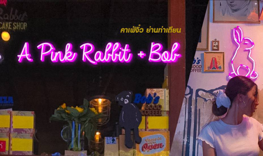 Cover A Pink Rabbit + Bob คาเฟ่จิ๋ว ย่านท่าเตียน...