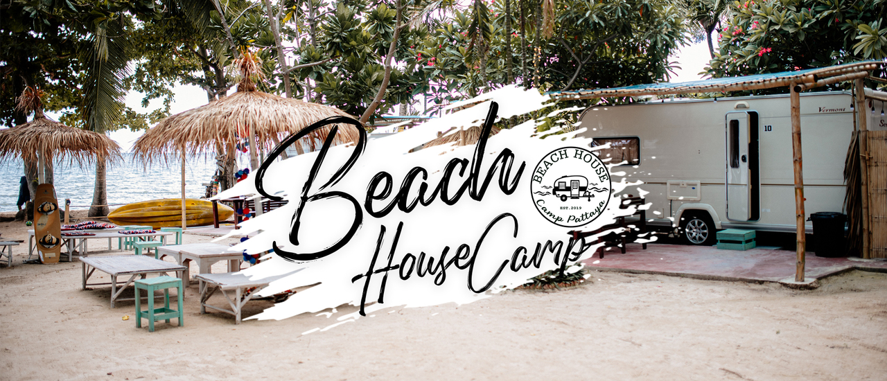 cover Beach House Camp ที่พักพัทยาสไตล์รถบ้าน