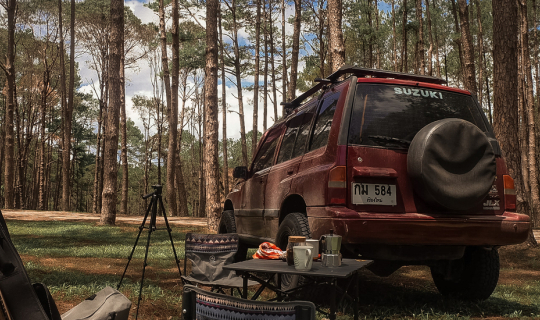 cover ขับ vitara ไปตั้งแคมป์ เล่นกีต้าร์พักผ่อน ณ สวนสนบ่อแก้ว เชียงใหม่