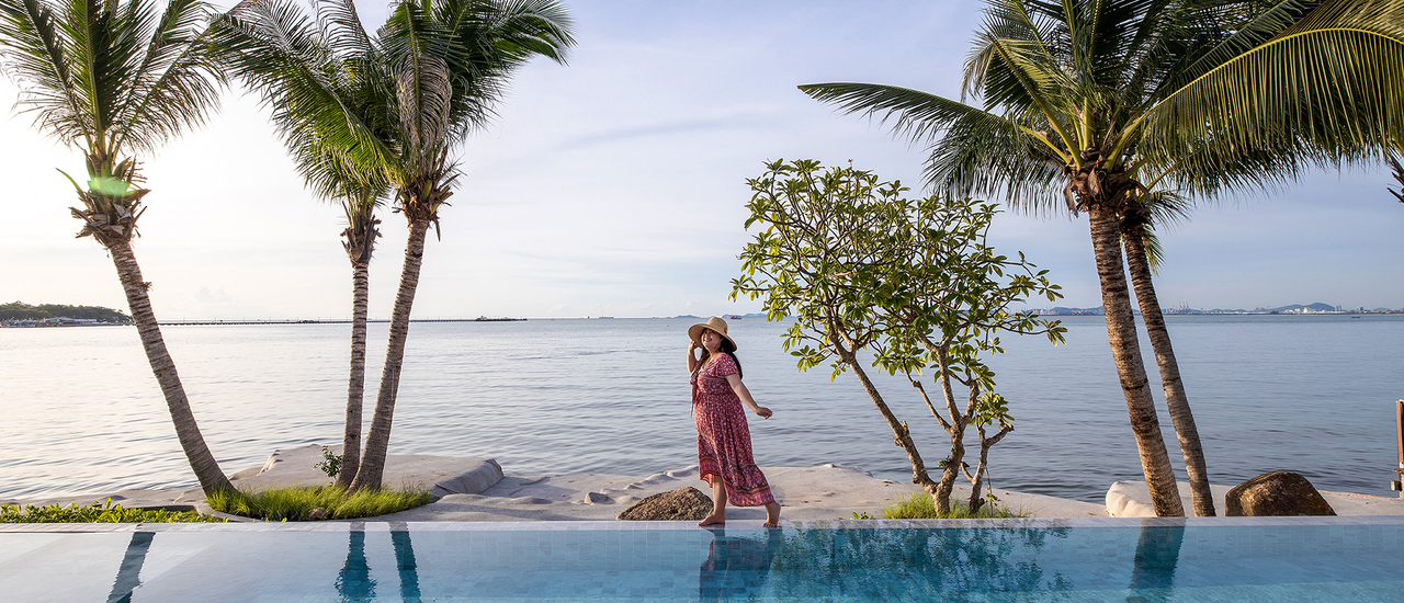 cover Kram Pattaya ที่พักเปิดใหม่ บรรยากาศสุดชิลล์ เห็นวิวทะเลสีคราม 🌊 💙 🏝