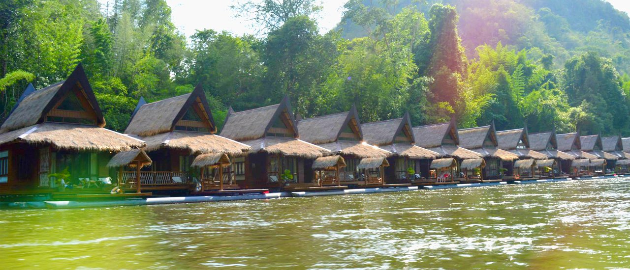 cover Jumping up into a Train to Kanchanaburi and Staying on a Luxurious Raft at The Float House River Kwai