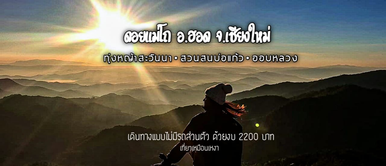 cover ดอยแม่โถ กว่าจะฮอด จ.เชียงใหม่ เดินทางแบบไม่มีรถส่วนตัว งบไม่เกิน 2200 บาท