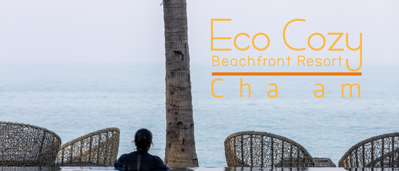 cover Eco Cozy Beachfront Cha-am พักห้อง pool access ในโรงแรมแบบ beach front ที่ชะอำ