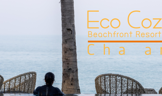 cover Eco Cozy Beachfront Cha-am พักห้อง pool access ในโรงแรมแบบ beach front ที่ชะอำ