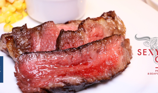 cover สัมผัสประสบการณ์แสนอร่อยไปกับสเต็กเนื้อนุ่มและซีฟู้ดสดๆในบรรยากาศสวยๆที่ Sexy Cow Prime Steak & Seafood @ หลังสวน