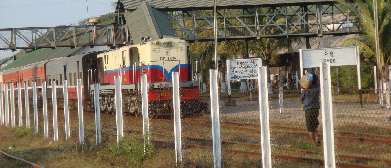 cover พม่าวันฟ้าใส ตอนที่ 40 นั่งรถไฟ ไปย่างกุ้ง