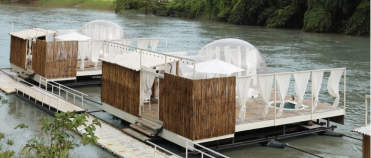 cover เปิดประสบการณ์นอนโดมใสริมแม่น้ำแควที่ The Three Bubble Houses จ.กาญจนบุรี | BLISS OUT THERE