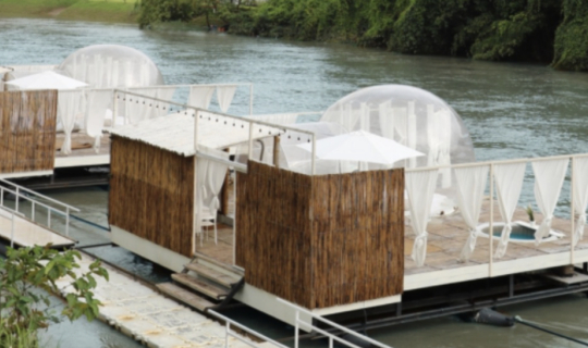 cover เปิดประสบการณ์นอนโดมใสริมแม่น้ำแควที่ The Three Bubble Houses จ.กาญจนบุรี | BLISS OUT THERE