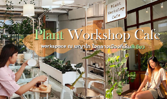 Cover Plant workshop cafe - คาเฟ่ต้นไม้ ที่นั่งทำงาน ณ พญาไท ใจกลางกรุงเทพ...