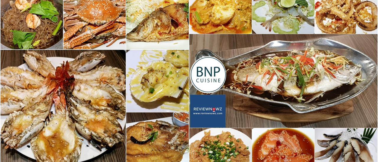 cover โปรโมชั่น 4 จ่าย 3 บุฟเฟ่ต์ซีฟู้ดน้องใหม่ล่าสุดของย่านคู้บอน กุ้งย่าง ปูนึ่ง ปลาทอด ต้องมาที่ BNP Cuisine @ คลองสามวา