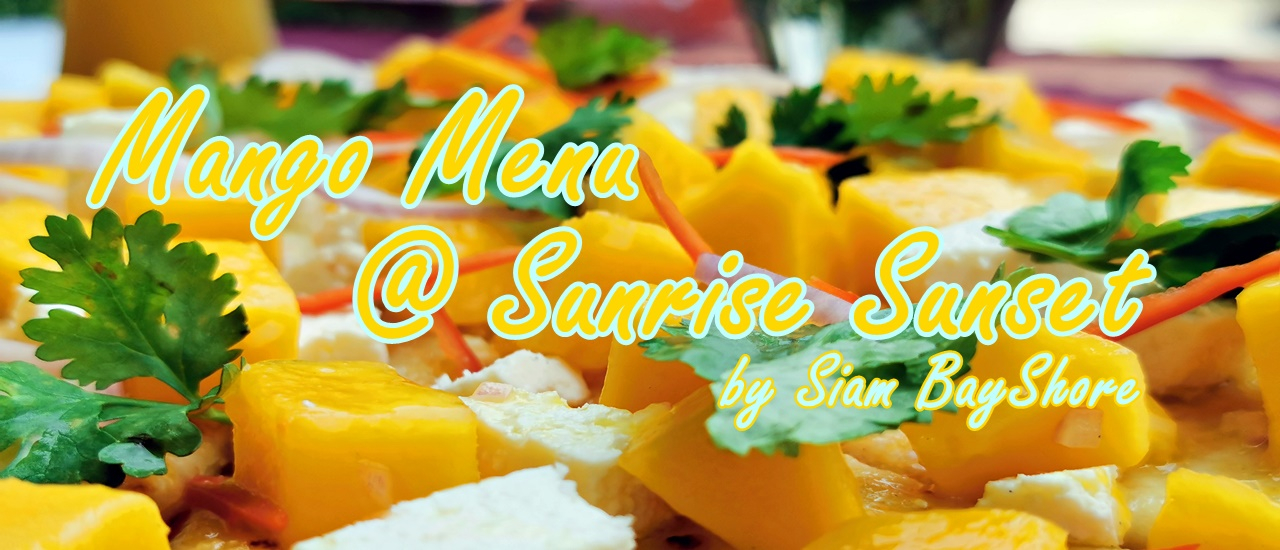 cover Mango Menu @ Sunrise Sunset Resturant by Siam BayShore resort Pattaya