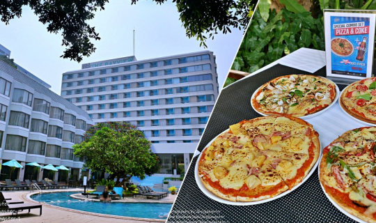 cover กินพิซซ่าริมสระ"Special Combo Set PIZZA & COKE" @ The Bayview Pattaya