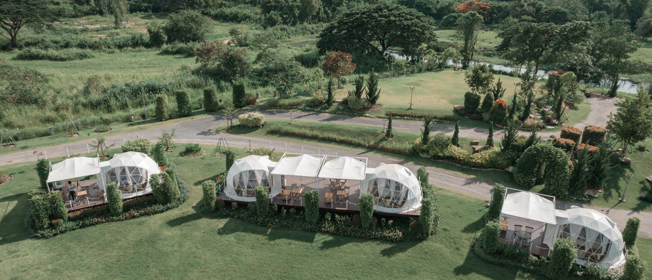 cover นอนเต้นท์โดมติดแอร์กลางเขา ที่เขาใหญ่ @Oh la la glamping