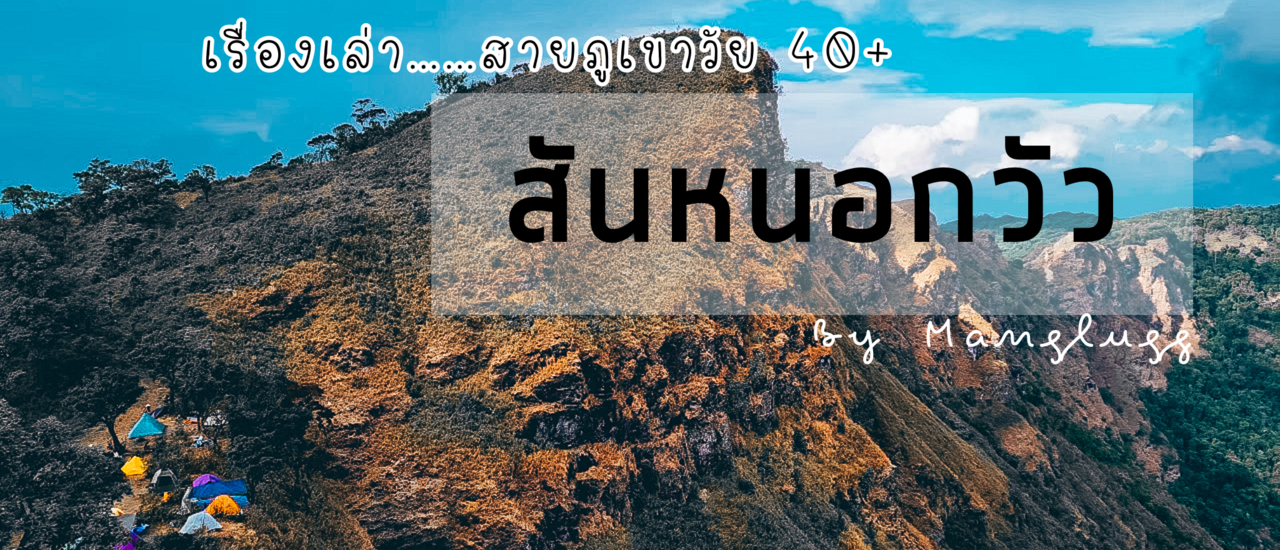 cover เรื่องเล่า....สายภูเขาวัย 40+  ตอน สันหนอกวัว หรือ Shark Fin กันแน่