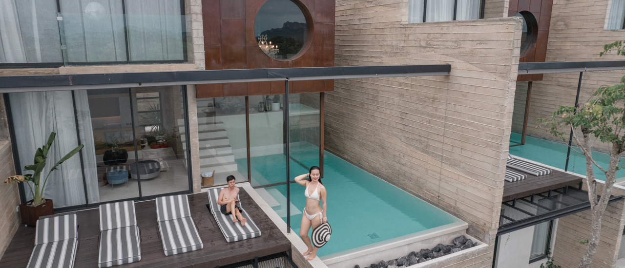 cover พูลวิลล่าเปิดใหม่ กาญจนบุรี Cross River Kwai