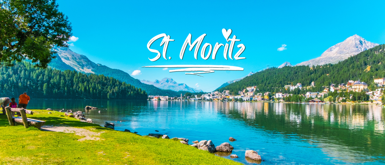 cover St. Moritz, a beautiful resort town in Switzerland