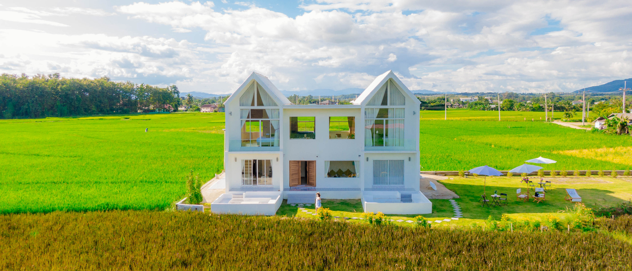 cover Puarizon ท้องฟ้าสีขาว ท้องนาสีเขียว