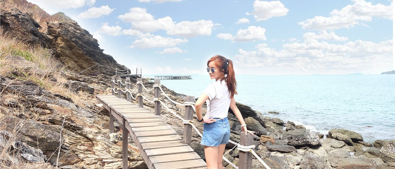 cover The 4 places where should not be missed in Rayong Province > Thung Prong Thong - Khao Laem Ya - Khao Kloi Floating Market - Mae Rumphueng Beach. 2 Days 1 Night Trip only 1560 Baht.